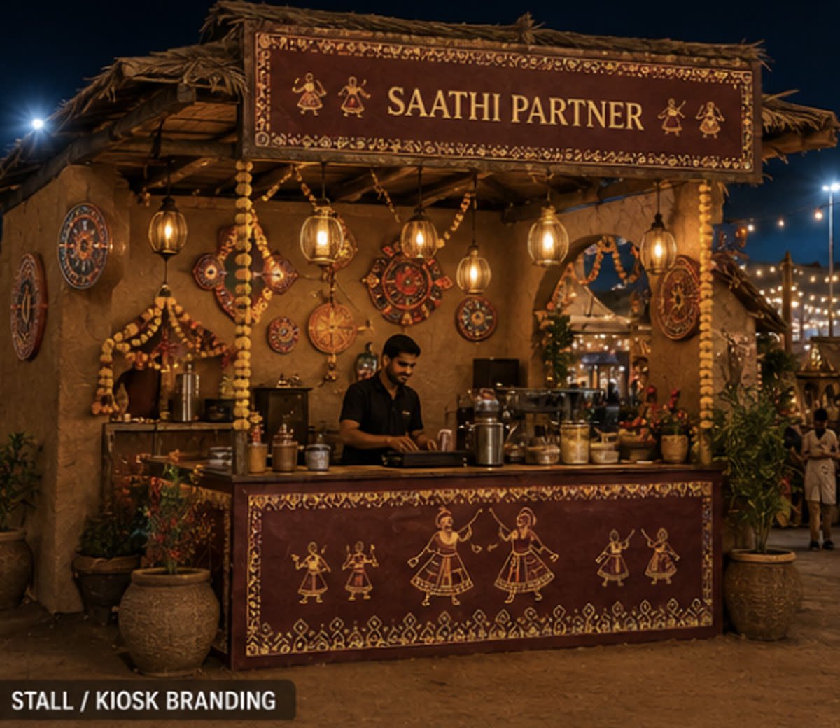 Sathi Partner branded stall / kiosk